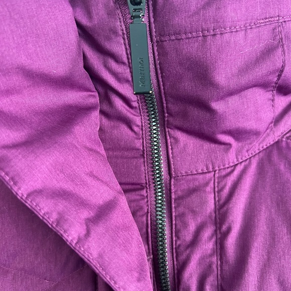 MARMOT Varma purple down filled winter coat size small - Picture 8 of 13
